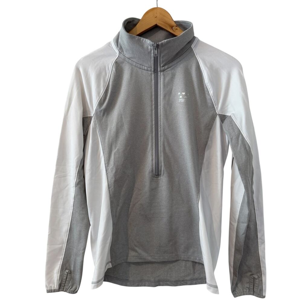Victorias Secret Pink Athletic Quarter Zip Sweatshirt Gray M